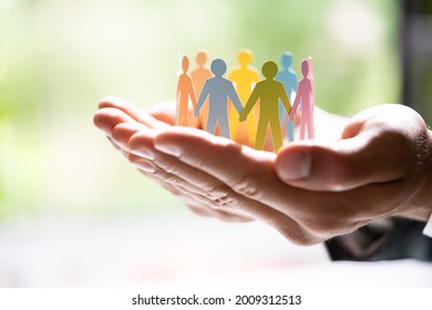 Diversity And Inclusion. Business Employment Leadership. People Silhouettes - Shutterstock ID 2009312513
