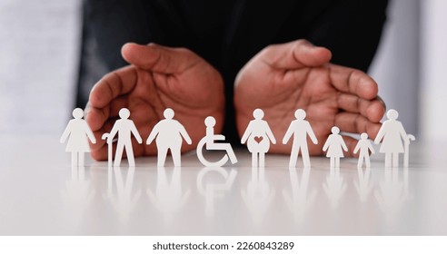 Diversity And Inclusion At Workplace. Inclusive Hiring And Insurance - Shutterstock ID 2260843289