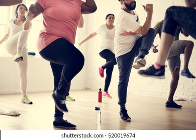 Diversity People Exercise Class Relax Concept - Powered by Shutterstock