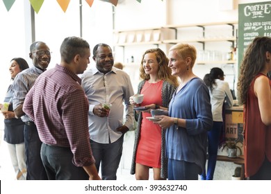 Diversity People Party Brunch Cafe Concept - Powered by Shutterstock