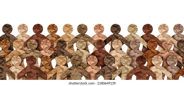 Diversity society and international diverse workplace and tolerance celebration of multicultural culture inclusion and integration and pride as a multi cultural group. - Shutterstock ID 2180649139
