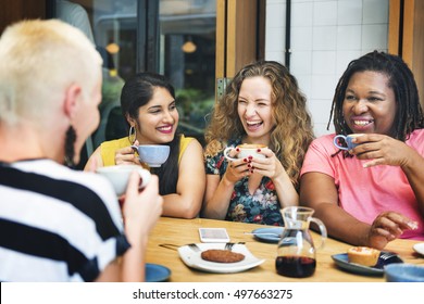 Diversity Women Socialize Unity Together Concept - Powered by Shutterstock