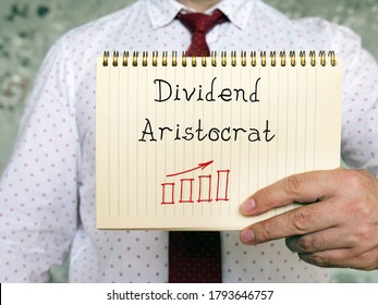 Dividend Aristocrat Phrase On The Sheet.