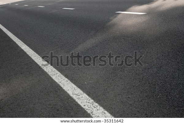 Dividing lines on the\
road