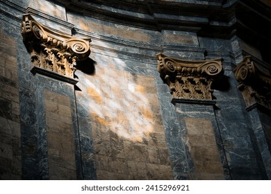 Divine Light in Girona's Gothic Cathedral - Spain's Sacred Wonder - Powered by Shutterstock