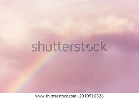 divine sky rainbow clouds pink sunset seventh heaven high.concept seventh heaven god fairytale magic