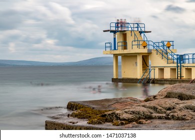 Diving Board In Black Rock Beach, Galway, Ireland