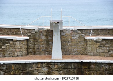 Diving Board Of A Sea Swimming Pool 