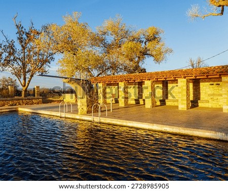 Diving Board at The Spring Fed Pool at San Soloman Springs, Balmorhea State Park, Texas, USA