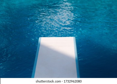 Diving Board In Swimming Pool