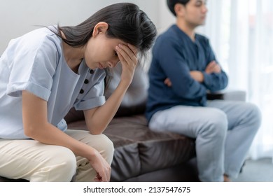 Divorce. Women are disappointed,bored, stressed, upset and irritated after quarreling. Couples are having family problems resulting in divorce. Love problem.