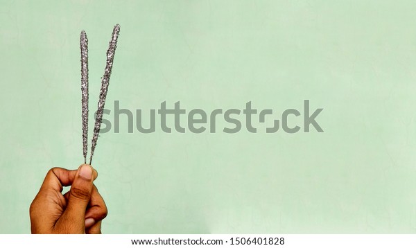 Diwali Cracker Fuljhadi On Clean Background Stock Photo (Edit Now