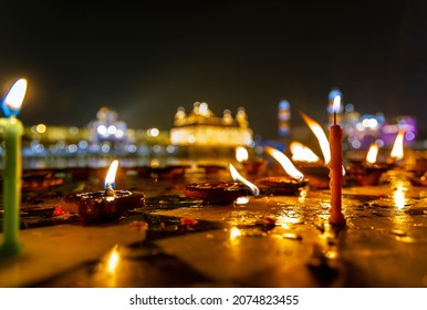 Diwali And Gurupurab Celebrations At  Golden Temple,  Amritsar, Punjab, India