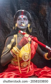 Diwali Look Photo-shoot based on ‘KALI PUJA’ Festival with ethnic look. like A face of Hindu goddess Kali 