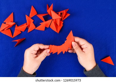 how to make a origami chinese dragon