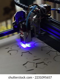 DIY Computer Numeric Control laser engraving machine.	