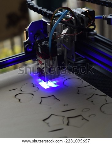 DIY Computer Numeric Control laser engraving machine.	