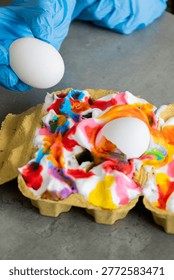 DIY Easter Egg Decorating: Creative Marbleized Technique Using Shaving Cream
