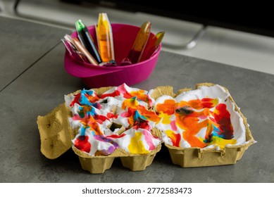 DIY Easter Egg Decorating: Creative Marbleized Technique Using Shaving Cream