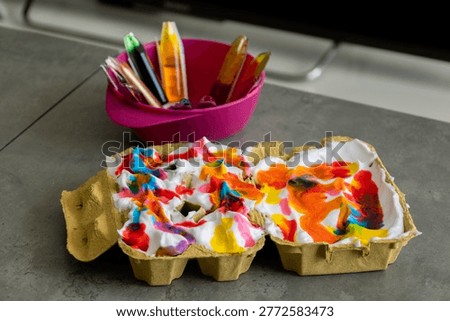 DIY Easter Egg Decorating: Creative Marbleized Technique Using Shaving Cream