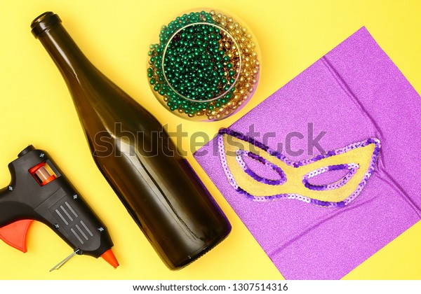 Diy Mardi Gras Bottle Purple Self Backgrounds Textures Food And