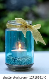 DIY Mason Jar Crafting Idea For Candle Holder