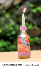 DIY Mason Jar Crafting Idea For Candle Holder