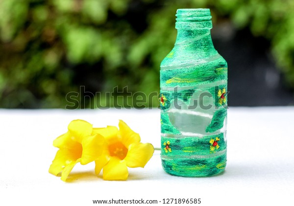 Diy Recycled Water Bottle Crafting Idea Stock Photo Edit Now