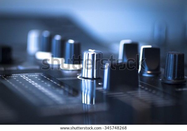 Dj Console Cd Mp4 Deejay Mixing Stock Photo Edit Now 345748268