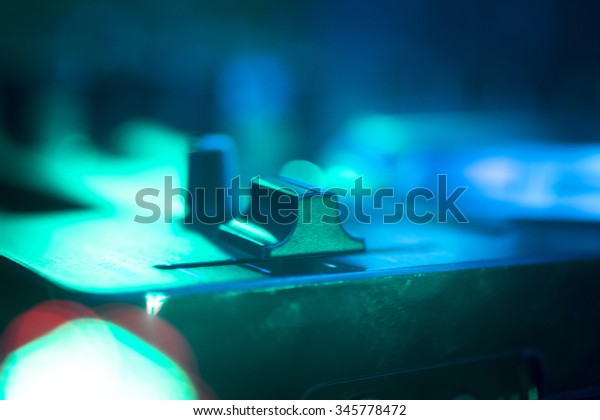 Dj Console Cd Mp4 Deejay Mixing Stock Photo Edit Now 345778472