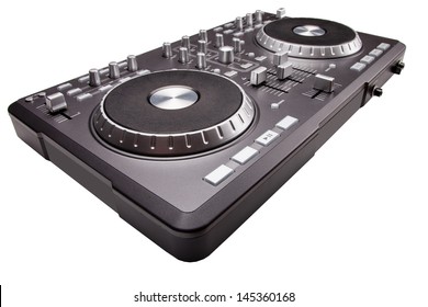 Dj Mixer Isolated On White Background