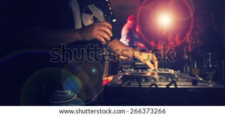 DJ Music night club,music star dj background