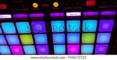 DJ pult / Remote control light in the concert hall