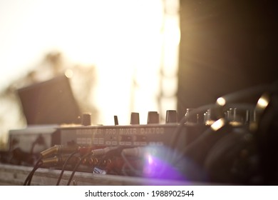 DJ Soundboard At A Wedding Held In Votuporanga, São Paulo, Brazil, In July, 12th, 2014