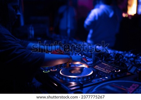 DJ at work on new years