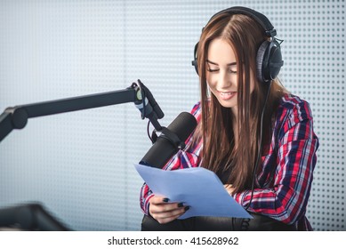 Dj Working On The Radio