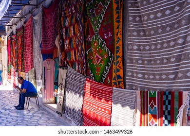 Djerba Island. Houmt Souk. Tunisia. 06/20/2019. Carpet Shop