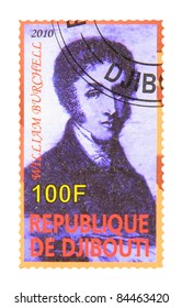 DJIBOUTI - CIRCA 2010: A Stamp Printed In Djibouti Showing William John Burchell, Circa 2010