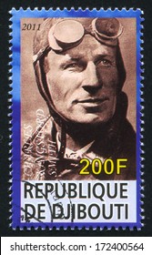 DJIBOUTI - CIRCA 2011: Stamp Printed By Djibouti, Shows Charles Kingsford Smith, Circa 2011