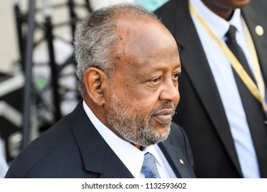 Djiboutis President Ismail Omar Guelleh During Stock Photo 1132593602 ...