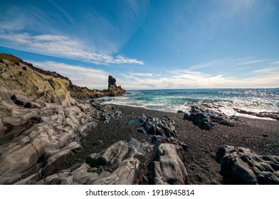 Djupalon Beach On The Snæfellsnes Peninsula In Iceland.