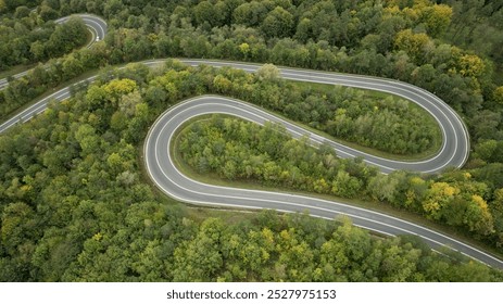 DK nr. 28 - The longest swithbacks in Poland. It's a paradise for motorcyclists. - Powered by Shutterstock