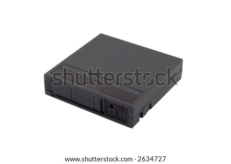 A DLT or Super DLT backup tape on a white background. With clipping path
