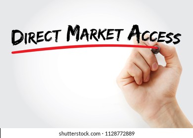 DMA - Direct Market Access Acronym, Business Concept Background