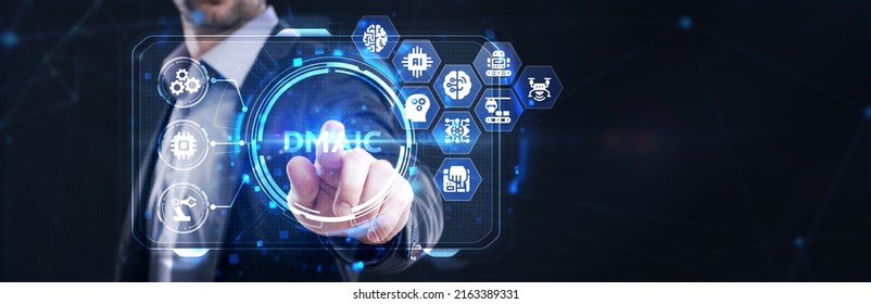 DMAIC, Six Sigma. Define, Measure, Analyse, Improve, Control. Standard Quality Control And Lean Manufacturing Concept.