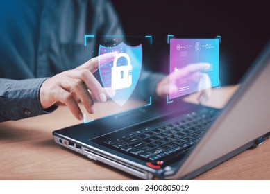 DMS, Cybersecurity system concept, Digital Global network security technology process, business data document file protect privacy information, cyber firewall, computer software safety hacker threat