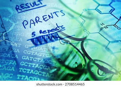 DNA data sequence. Science concept.