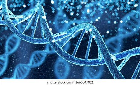 DNA gene helix spiral molecule structure