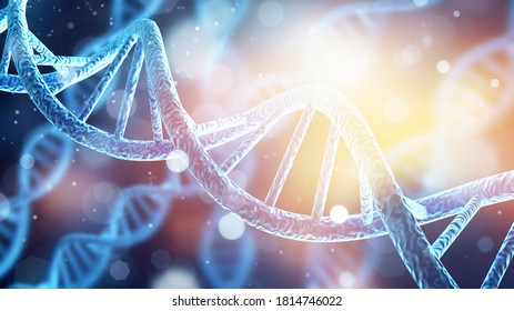 DNA Gene Helix Spiral Molecule Structure