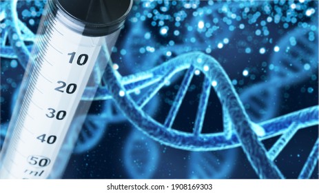 DNA-Gene-Helix-Spiralmolekül-Struktur